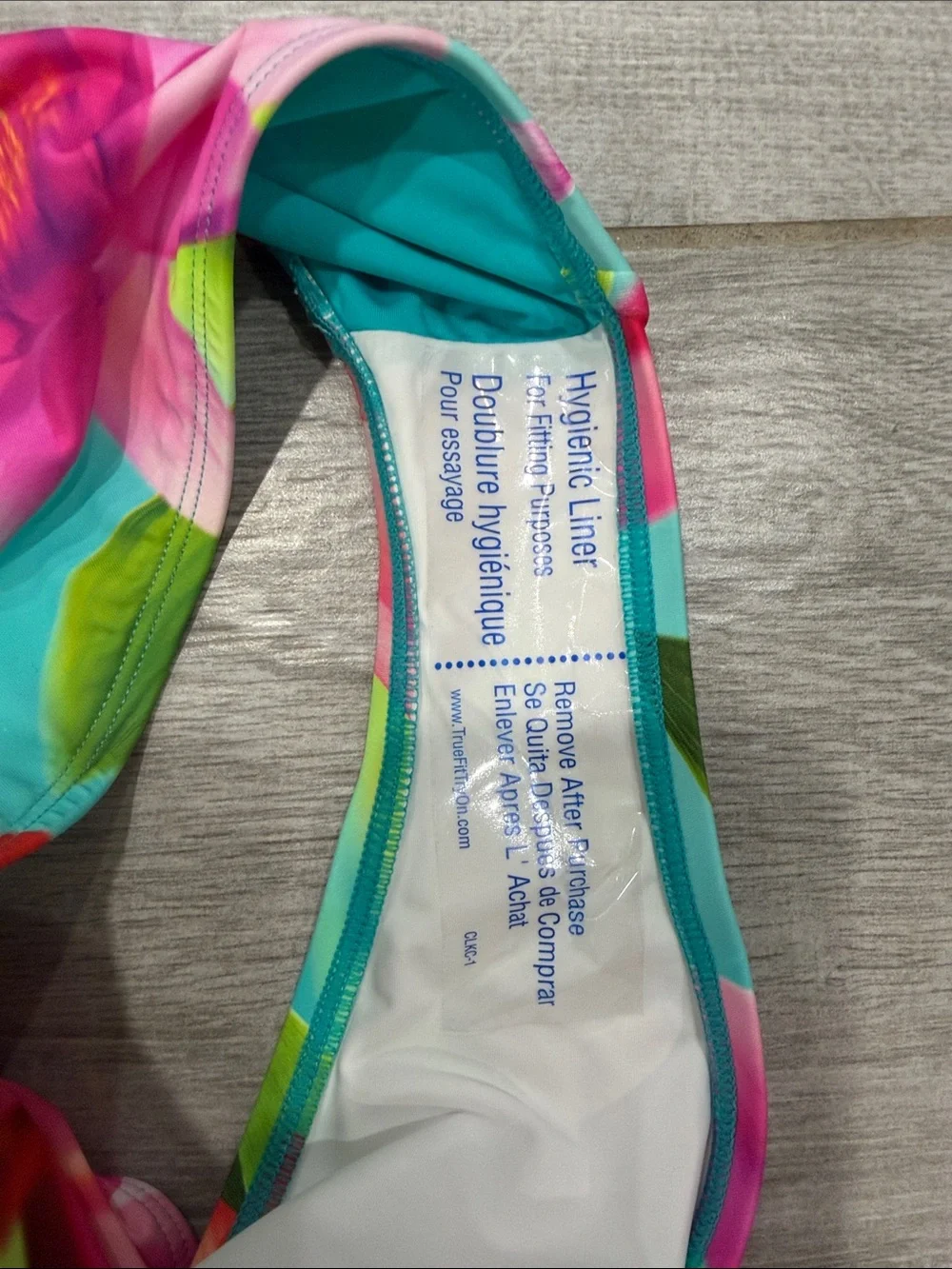 La Blanca Turquoise Floral One-Piece Swimsuit size 14